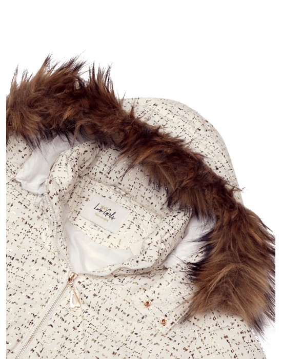 Girls Jacket Quilted Magic White